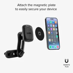 Alaska - Supporto auto magnetico per telefono con fissaggio a doppia clip