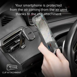 Alaska - Supporto auto magnetico per telefono con fissaggio a doppia clip