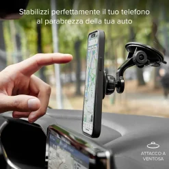 Arizona - Supporto auto magnetico per telefono con fissaggio a ventosa