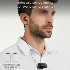 Auricolare Wireless con roller clip