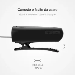 Auricolare Wireless con roller clip