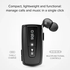 Auricolare Wireless con roller clip