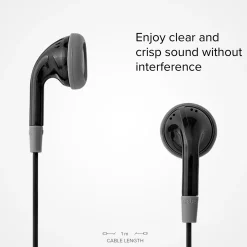 Auricolari filo stereo Duo, jack 3,5 mm con microfono e tasto alla risposta