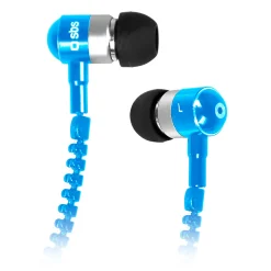 Auricolari filo stereo Zip, jack 3,5 mm con microfono e tasto alla risposta
