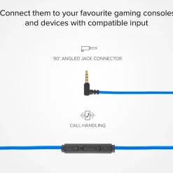 Auricolari gaming con filo stereo e microfono orientabile