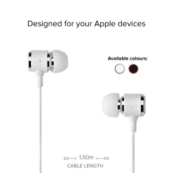 Auricolari in-ear con filo stereo e connettore Lightning Made For Apple