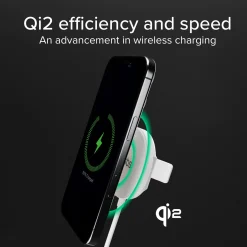 Basetta di ricarica wireless Qi2 compatibile MagSafe 15W con funzione stand
