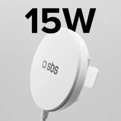 Basetta di ricarica wireless Qi2 compatibile MagSafe 15W con funzione stand