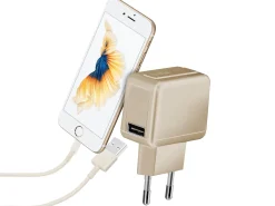 Caricabatteria da viaggio Gold Collection con porta USB 1 mAh
