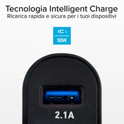 Caricabatterie caricatore 10 Watt - Ricarica rapida con due porte USB