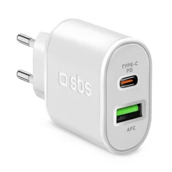 Caricabatterie caricatore 20 Watt - Ricarica ultra rapida e due porte USB