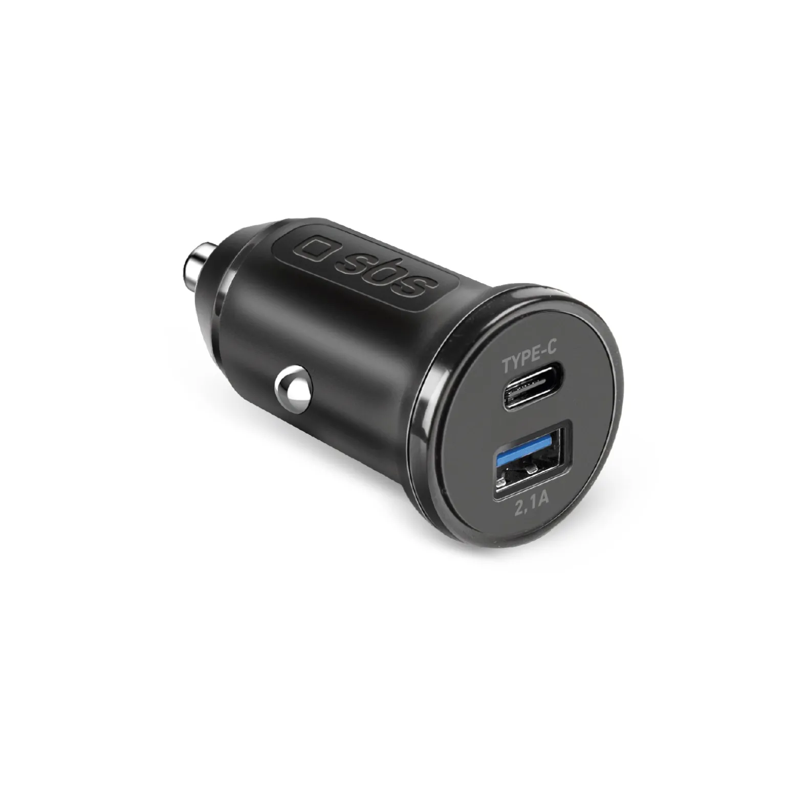 Caricabatterie da auto Type-C – USB da 2.1A