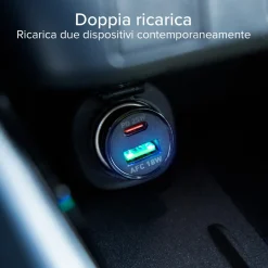 Caricatore auto - Ricarica ultra rapida 25 Watt con Power Delivery (PD)