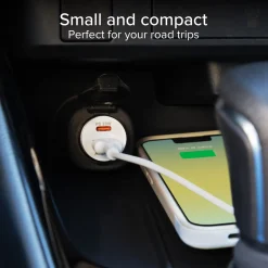 Caricatore auto - Ricarica ultra rapida 20 Watt con due porte USB