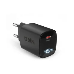 Caricatore caricabatterie 45 Watt con display integrato