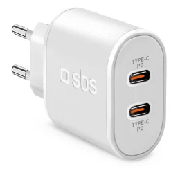 Caricatore caricabatterie - Ricarica rapida con due porte USB-C 20W PD
