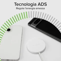 Caricatore caricabatterie wireless per Android ed iPhone 16/15/14/13/12