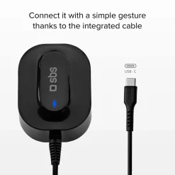 Caricatore UK ricarica ultra rapida con cavo USB-C integrato