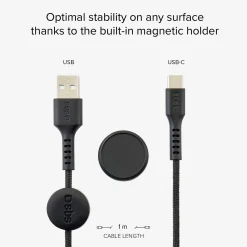 Cavo dati e ricarica con supporto magnetico - Connettori USB a USB-C