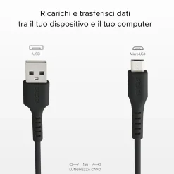 Cavo dati e ricarica USB 2.0 - Micro USB