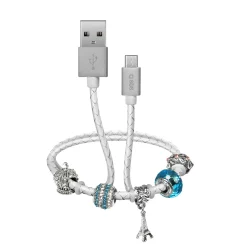 Cavo dati e ricarica USB-Micro USB con charm