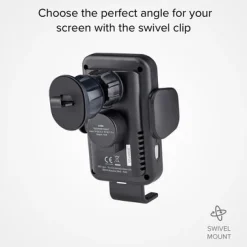 Clamp - Supporto auto per telefono con ricarica ultra rapida Wireless e chiusura automatica