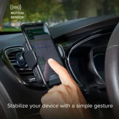 Clamp - Supporto auto per telefono con ricarica ultra rapida Wireless e chiusura automatica