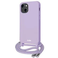 Cover colorata con laccio da collo per iPhone 13