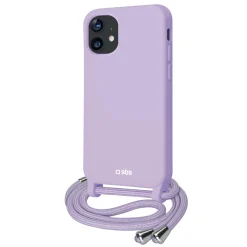 Cover colorata con laccio da collo per iPhone 11