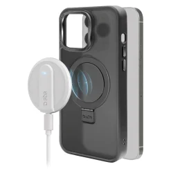 Cover compatibile ricarica MagSafe con anello stand per iPhone 14 Pro Max