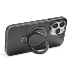 Cover compatibile ricarica MagSafe con anello stand per iPhone 14 Pro