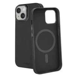 Cover compatibile ricarica MagSafe, foro fotocamera in metallo, iPhone 14/13