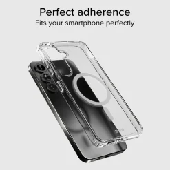 Cover rigida compatibile con ricarica wireless magnetica per Samsung S25+
