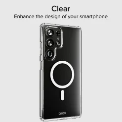 Cover rigida compatibile con ricarica wireless magnetica per Samsung S25 Ultra