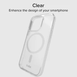 Cover trasparente rigida compatibile con ricarica MagSafe per iPhone 15 Pro