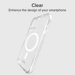 Cover trasparente rigida compatibile ricarica MagSafe, iPhone 15 Plus/14 Plus