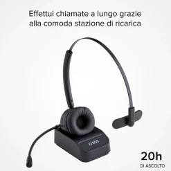 Cuffia mono Wireless Multipoint con microfono