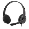 Cuffie stereo con filo jack 3.5 mm e microfono orientabile