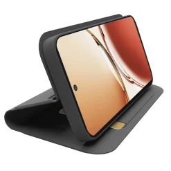 Custodia a libro con supporto stand e superficie soft touch per Oppo Reno 12F 5G