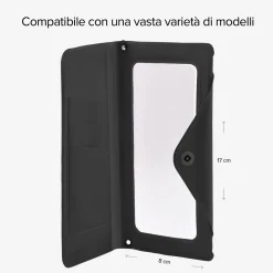 Custodia a libro universale resistente agli schizzi d’acqua