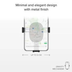 Gravity - Supporto auto per telefono con meccanismo a gravità