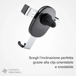 Gravity - Supporto auto per telefono con meccanismo a gravità