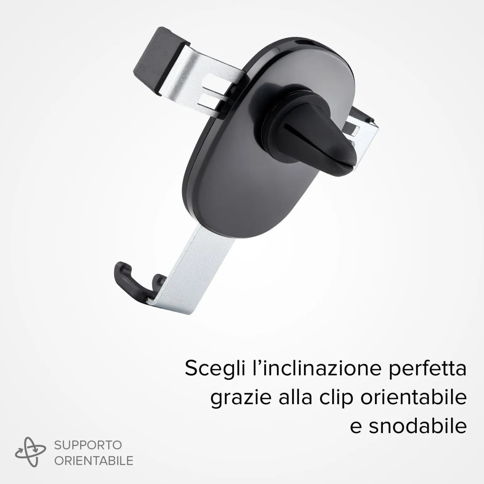 Gravity - Supporto auto per telefono con meccanismo a gravità