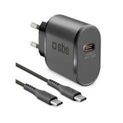 Kit con caricatore da rete 15W e cavo USB-C - USB-C
