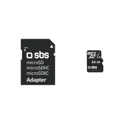 Micro SDXC 64 GB Classe 10 con adattatore