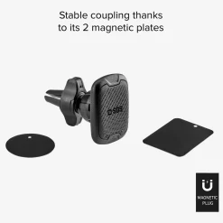 Nevada - Supporto auto magnetico per telefono con fissaggio a clip