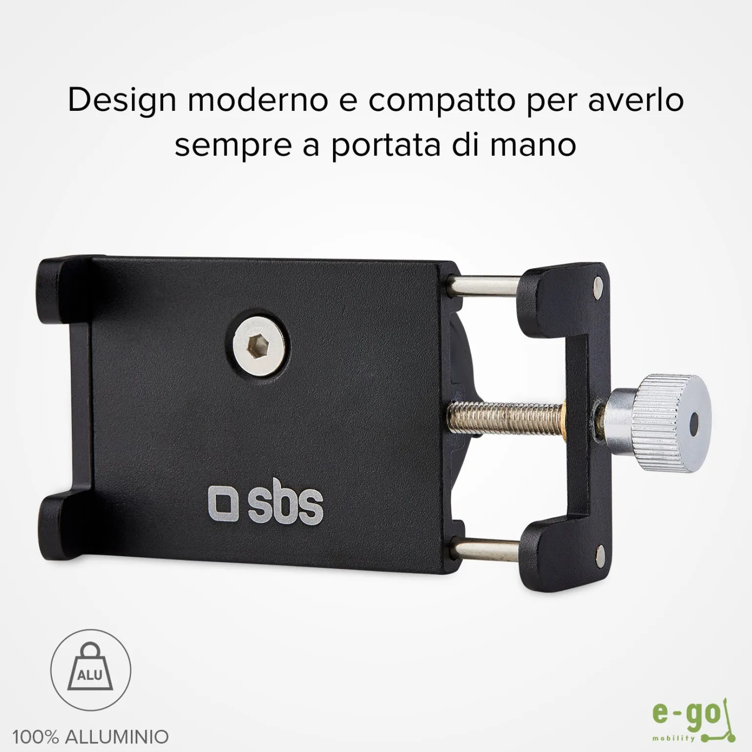 Porta cellulare fino a 6,7 pollici in alluminio per monopattino e bici