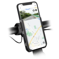 Porta cellulare fino a 6,7 pollici in alluminio per monopattino e bici ruotabile a 360°