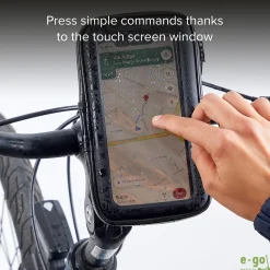 Porta cellulare fino a 6,7 pollici per monopattino, impermeabile, touch screen