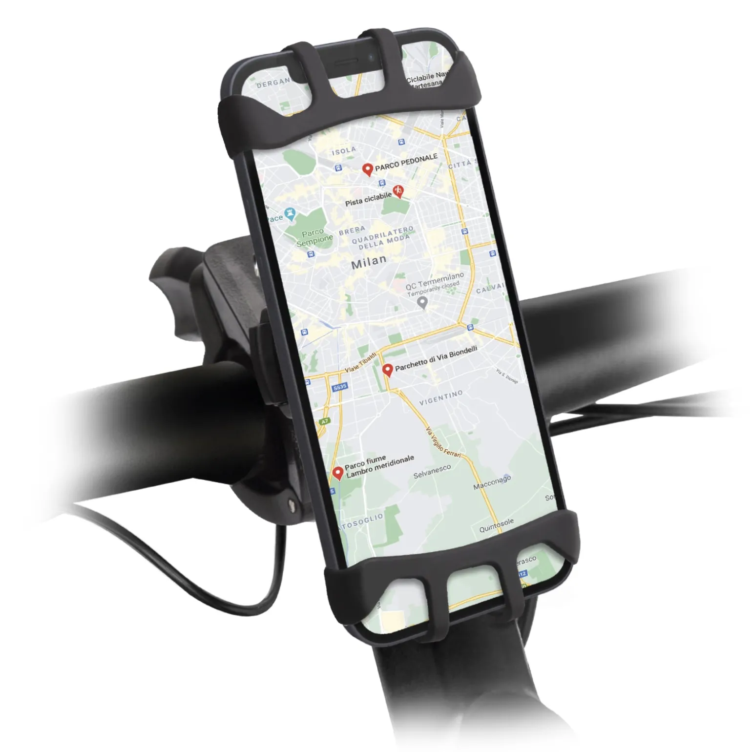 Porta cellulare fino a 6,5 pollici per monopattino e bici ruotabile a 360°